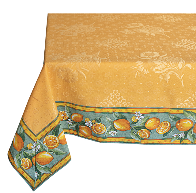 French Jacquard multi-cover (Lemon green - Delft yellow) - Click Image to Close